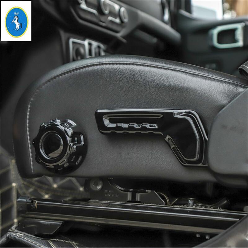 Seat Adjustment Memory Button Switch Control Frame Cover Trim Fit For Jeep Wrangler JL 2018 -  Car Interior Decoration Parts Model A