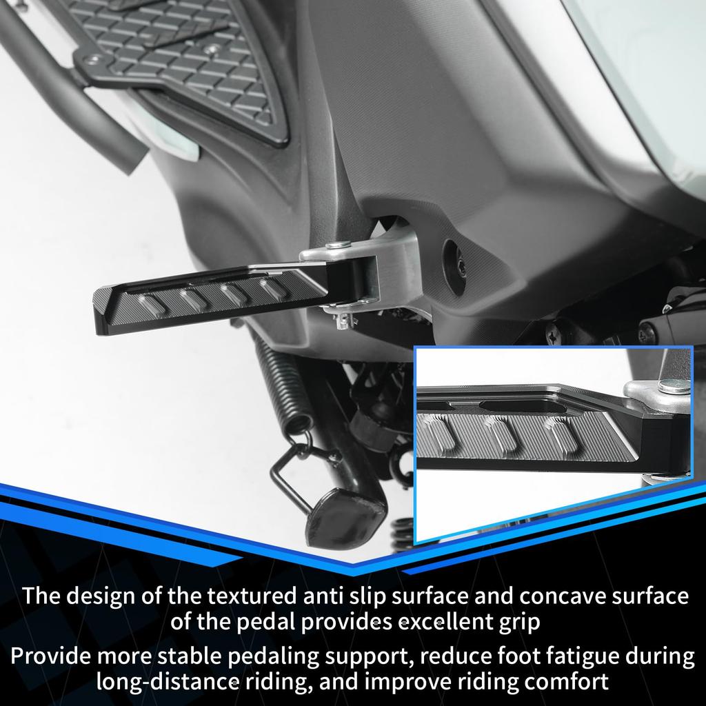 GFARDMOTO Motorcycle Footrest Pedal Passenger Footpeg CNC Aluminum Anti-Slip Rear