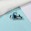 Alloy Enamel Cartoon Ocean Wave Brooch Waist Tightening Anti Exposure Badge Metal Drop Oil Craft Decoration For Backpack Clothing