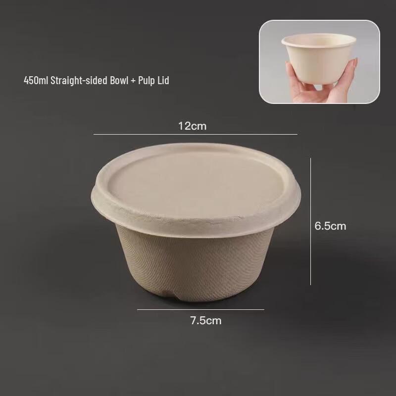 Juxin Biodegradable Disposable Round Food Bowls with Lids