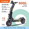 T116 Puls EScooter 8000W Doppio Motore 60V40AH Con Indicatori di Direzione Scooter Elettrico Aldult 14" Pneumatico Fuoristrada Freno Idraulico E-Scooter