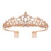 Crystal Bride Crown Headpiece: European & American Wedding, Birthday, Photo Studio Hair Accessory