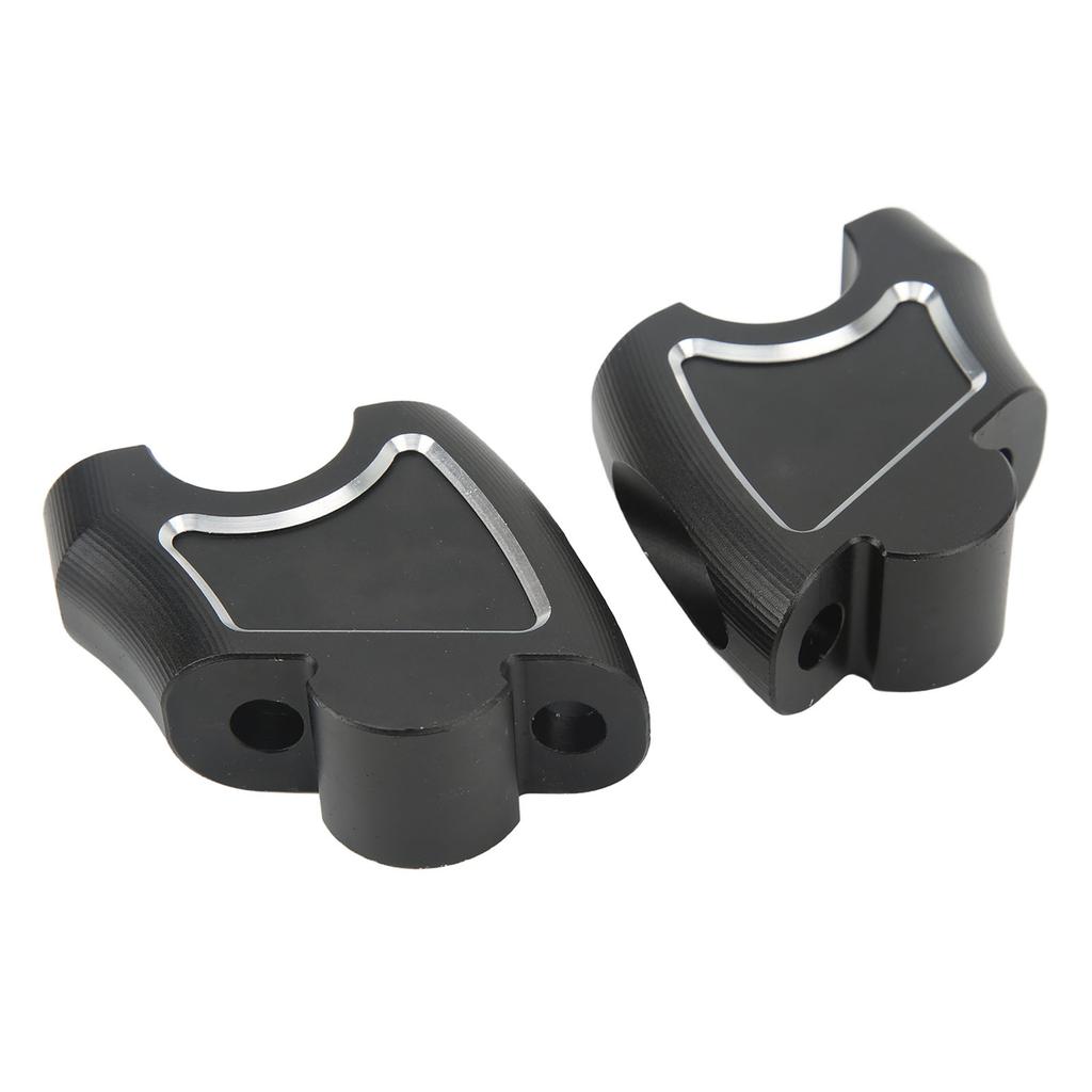 2PCS Handlebar Riser CNC Aluminum Alloy Replacement for Benelli TRK502X 502C TNT250 TNT300 Black with White Strip