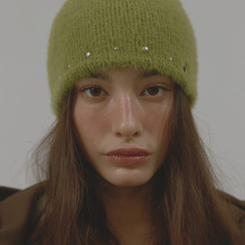 

ASURA EDGE STUD KNIT BEANIE (GREEN) OS