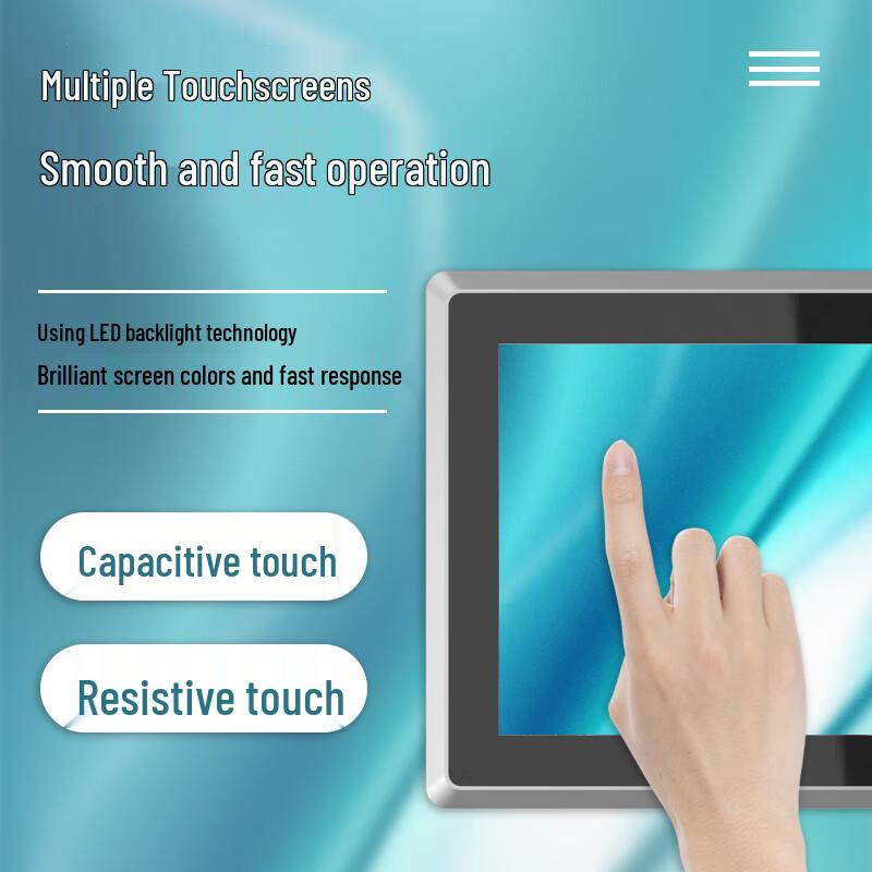 YOUFAN Fully Enclosed Industrial Touch Panel PC CN plug (adapter included)