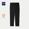 HLA Men's Fleece-Lined High-Waist Straight-Leg Casual Winter Pants