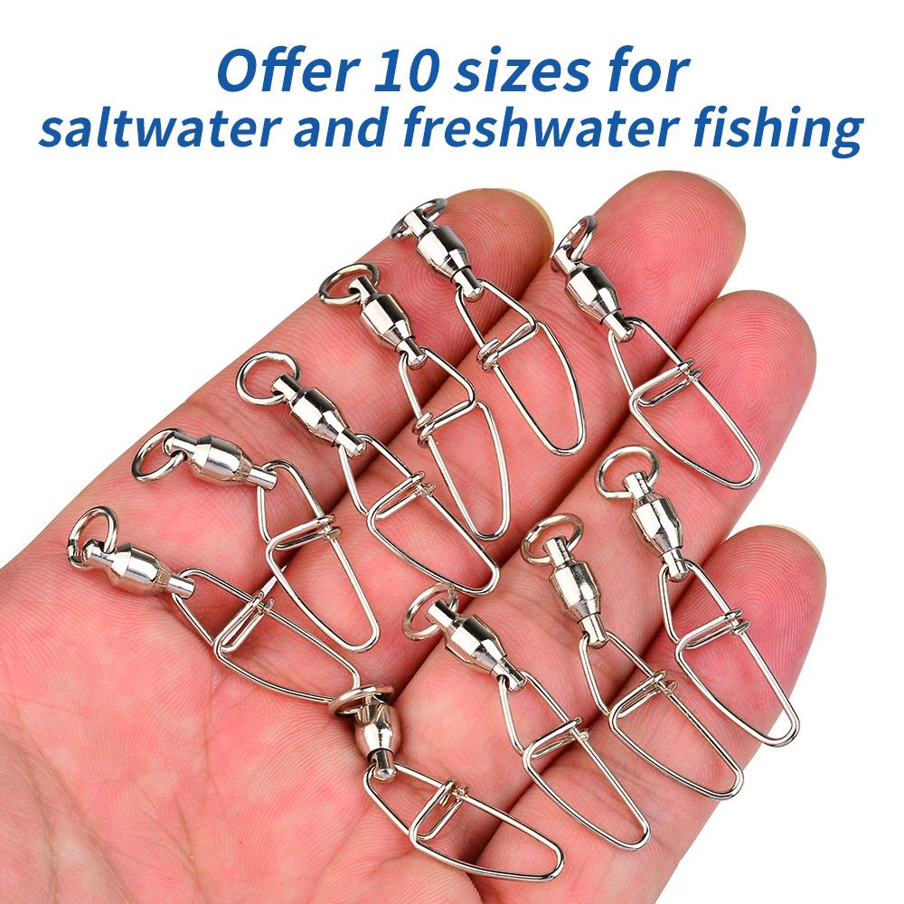 Stainless Steel Rotating Pin, Eight Character Rotating Ring, Sea Fishing Equipment