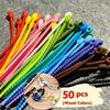 Silicone Reusable Cable Organizer Storage Bag Tie, Wire Management Zipper Tie, Multi-Functional Bag Clip, Organizer Clip Cable