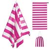 rainbow Stripe Pool Towel Luxury Serviette De Plage Toallas Para La Playa 100% Cotton Customised Stripe Beach Towel