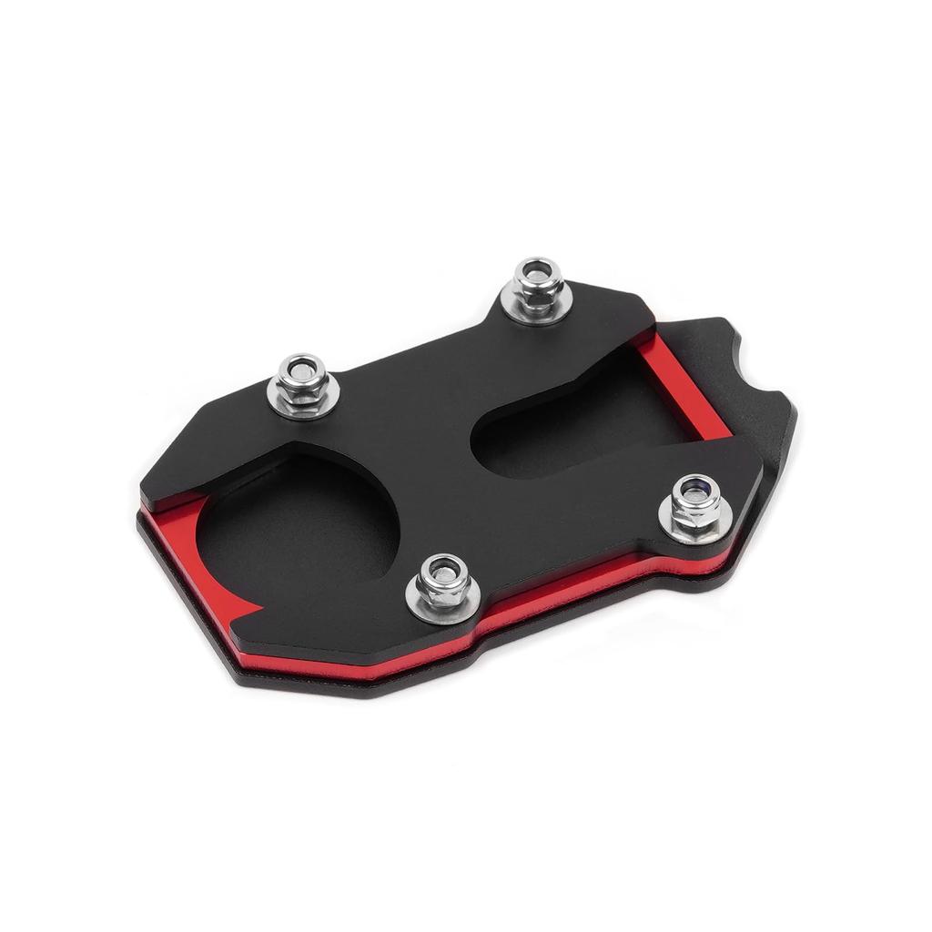 HI-LINE Side Stand Plate for CT125 Hunter Cub (JA55/JA65) - Aluminum Alloy Wide Kickstand Extension Plate (Red)