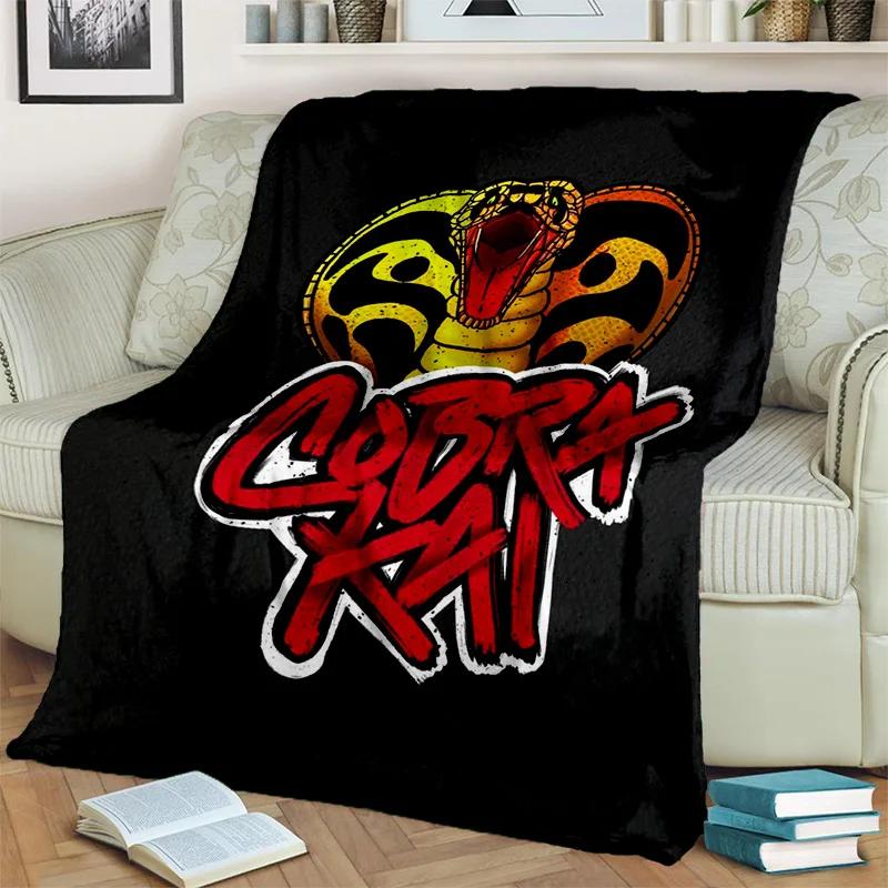 3D Cobra Kai Amanda TV Karate Blanket,Soft Throw Blanket for Home Bedroom Bed Sofa Picnic Travel Office Rest Cover Blanket Kids 75x90cm