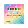 Colored Glitter Marker Pens, 12 Colors - Soft Tip for DIY Graffiti, Journals, and Photo Coloring