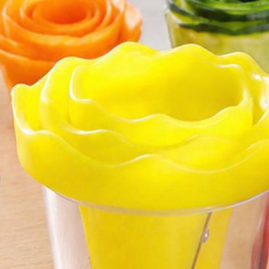 Vegetable Roll Slicer Spiral Curler, Stainless Steel Blade Handheld Twister, Creative Home Cooking Accessory Rotatable Fruit Cutter for