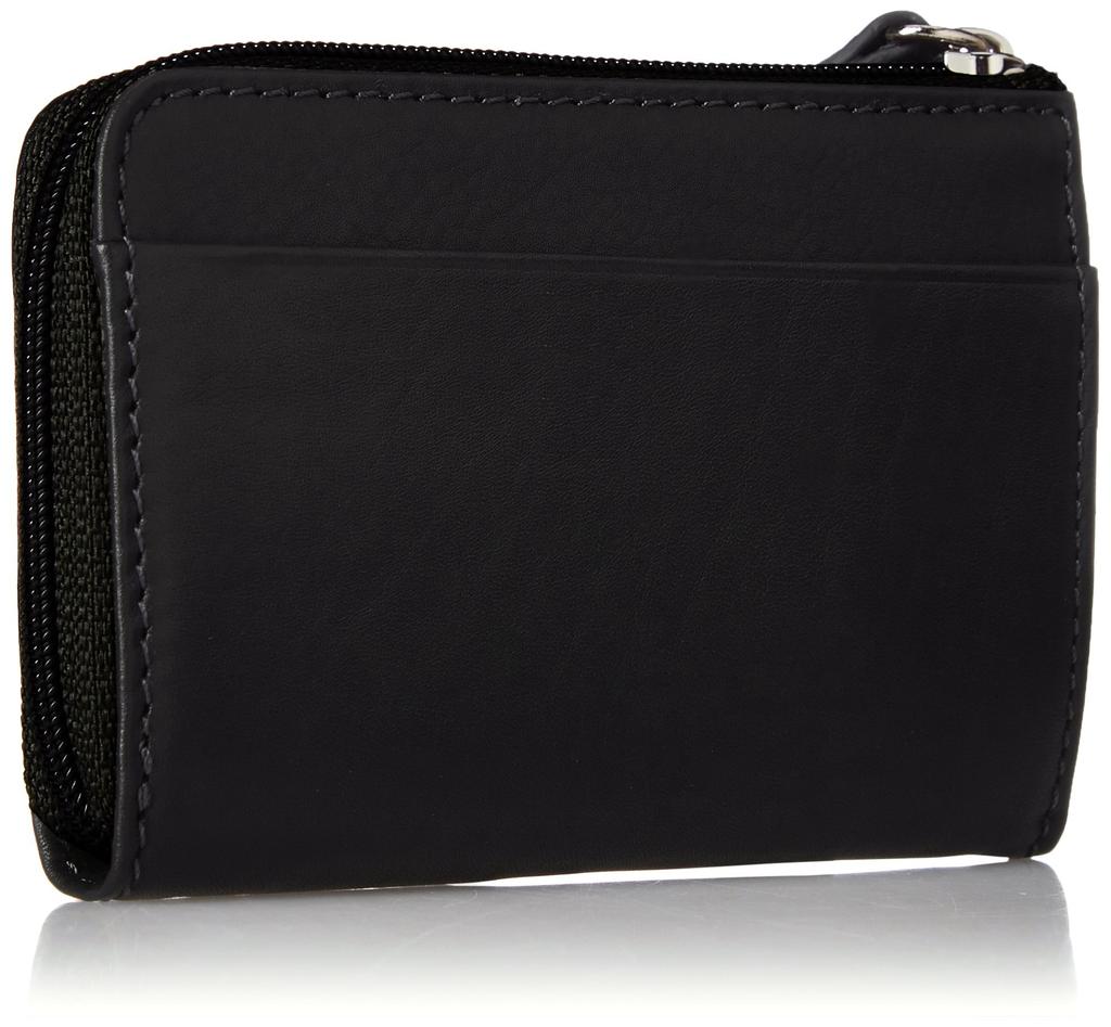 Coin Purse Elegant Selected Calf Leather Smooth Easy To Use Storage Capacity Orthodox Versatile Black [Mira Schon] [CALF LEATHER] Men's