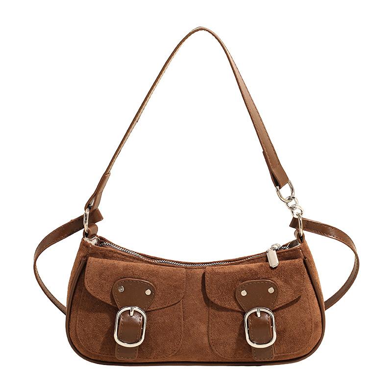 2025 Autumn New Retro Underarm Bag Women's Bag Foreign Style Fashionable High Value Crescent Bag Shoulder Bag Women