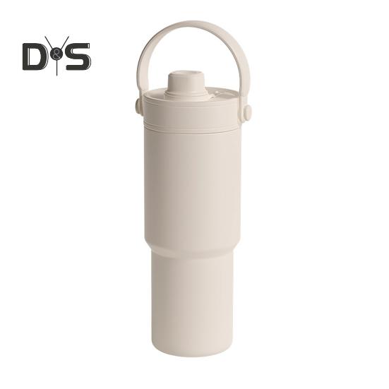 Insulated Vacuum Flask Travel Bottle with Straw Large Capacity BPA Free Food Grade Heat-Insulated Water Bottle Tumbler