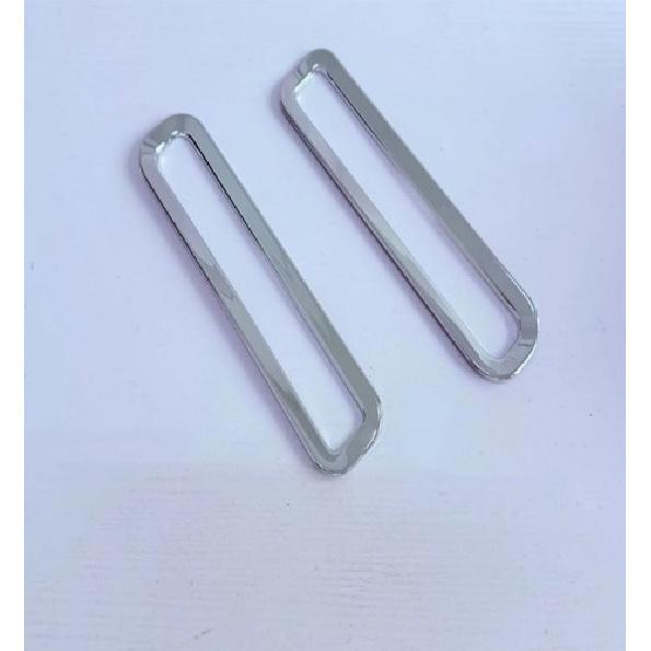 Car Rear Fog Lights Decorative Frame Silver For Suzuki Fronx 2024-2025