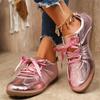 Spring new flat-bottomed color matching German training shoes women's lace-up sports shoes casual shoes women's Forrest Gump shoes