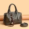 Retro Soft Leather Bag Handbag Women's High-end Sense Versatile Large-capacity Shoulder Messenger Bag