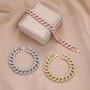 New creative diamond-encrusted personalized Cuban chain zinc alloy jewelry decorative Cuban bracelet jewelry