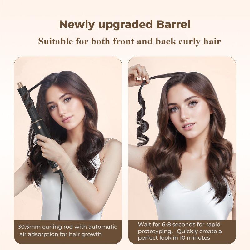 New 5-in-1 Hot Air Comb Home Straightening Roll High Wind Blowing Styling Hair Dryer Automatic Curling Multifunctional Set