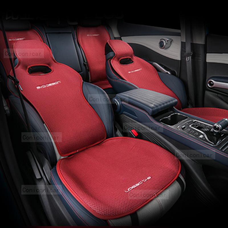 For BYD ATTO 3 EV Four Seasons Car Seat Cover Breathable Ice Silk Car Seat Cushion Protector Pad Front Fit for Most Cars