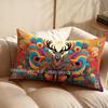 2D Colorful Geometric Deer Pillow Cover Suitable For Sofa Bedroom Car Pillow Cover Cushion Rectangular Back Cushion