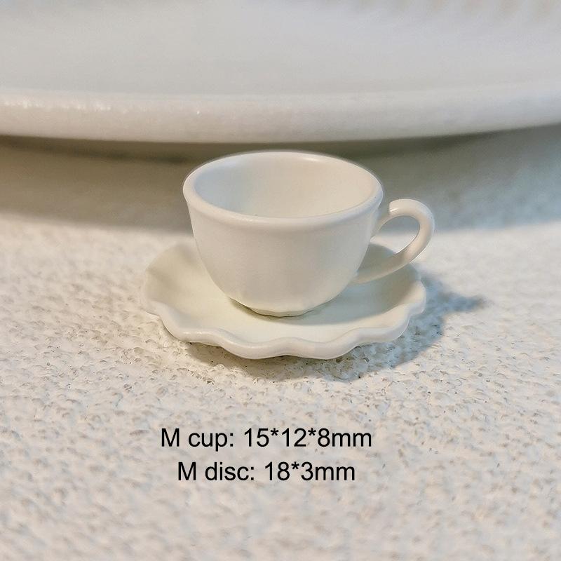 2Pcs Mini Cup Drinks Model Toys Miniature Dollhouse Dessert Latte Coffee Mug Dish Set Doll Accessories Kids Gift