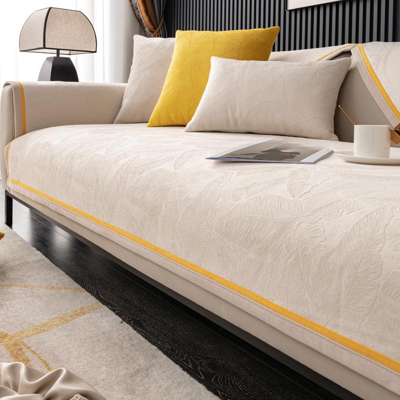 Nordic Simple Sofa Cushion Four Seasons Universal Light Luxury Non-Slip Cushion High-End New Sofa Cover Cloth Cover Cover