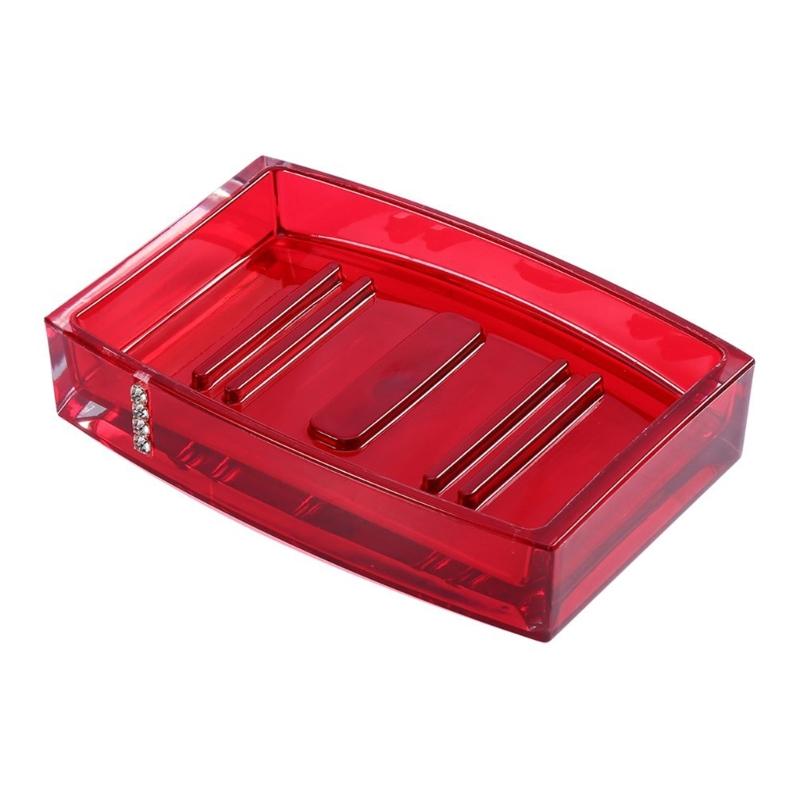 5-teiliges Acryl Badezimmer Organizer Set einschließlich Seifenspender, Zahnbürstenhalter, Becher, Tasse, Luxus Waschtischzubehör