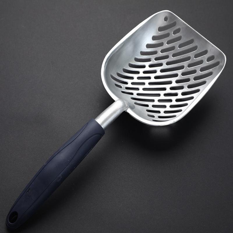 Kattspade med långt handtag Stor metallspade med djup skopa Husdjursrengöringsverktyg