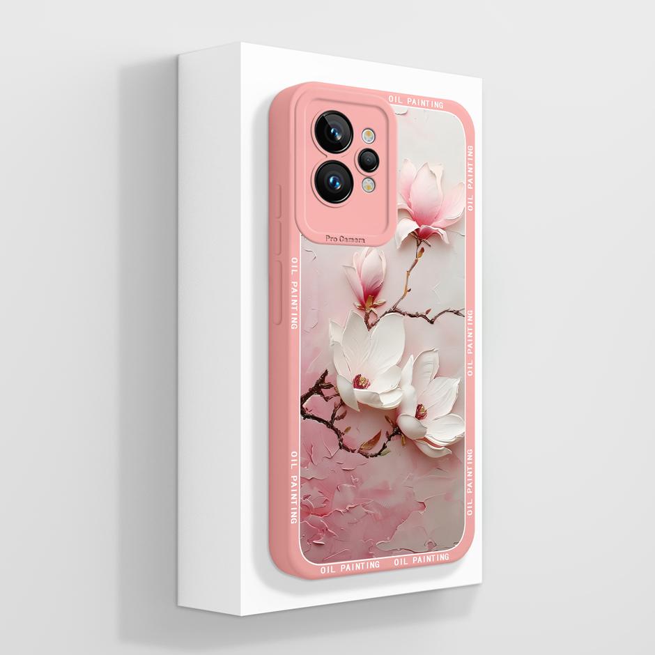 

Ultra Thin Soft Silicone Case For Realme GT2 Pro GT Neo2 Neo2T GT Neo 3T 5 GT3 5G Pretty Floral Protective Bumper Cover Fundas Realme GT Neo