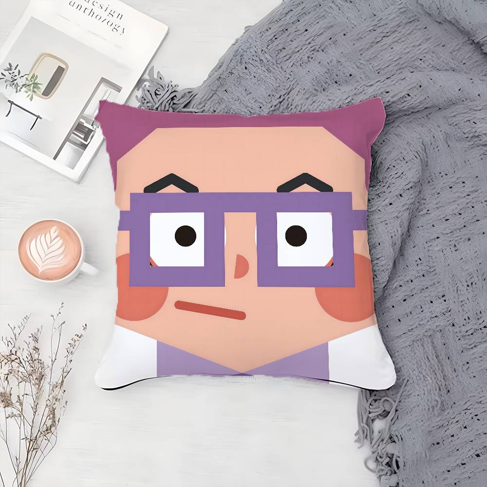 

Мультяшный Абстрактный Персонаж Милый Большой Аватар Наволочка с Принтом Наволочка Гостиная Диван Подушка Чехол Декор Комнаты Спальни 12x12Inch