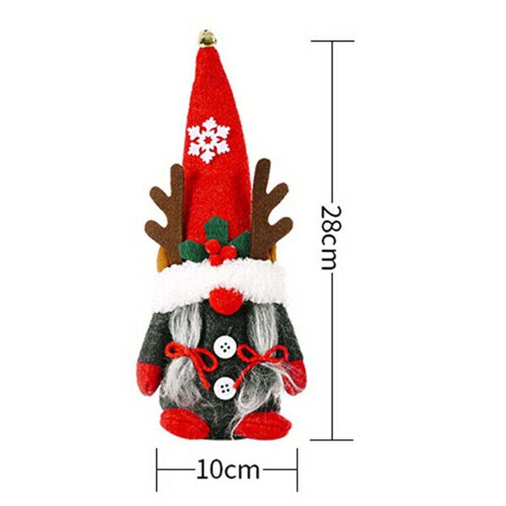 Christmas Faceless Gnomes Plush Santa Doll Ornaments Gonk Dwarf Elf Figure Xmas Decor Supplies