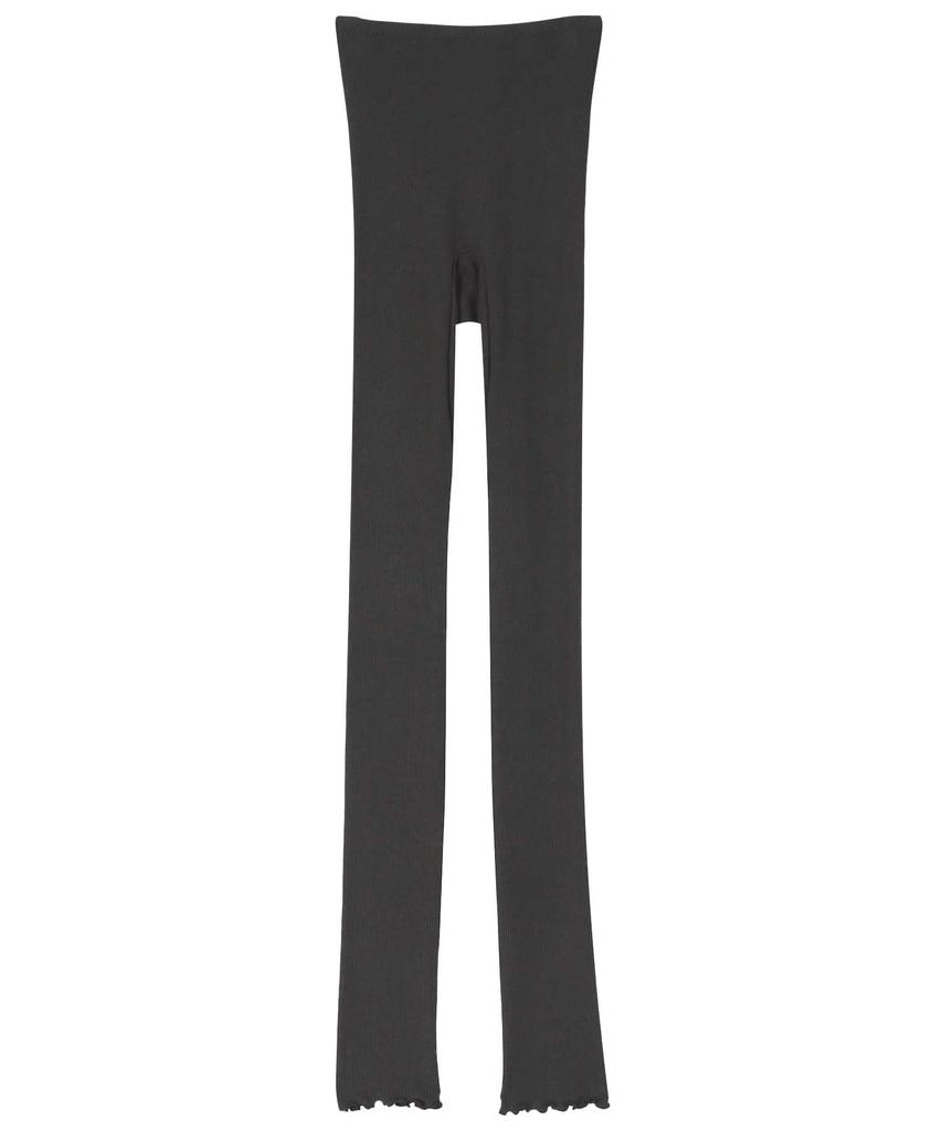 Amphi Warm Lightweight Ribbed Ankle BL Women's Leggings, Innerwear, Material, Length, UWF765,