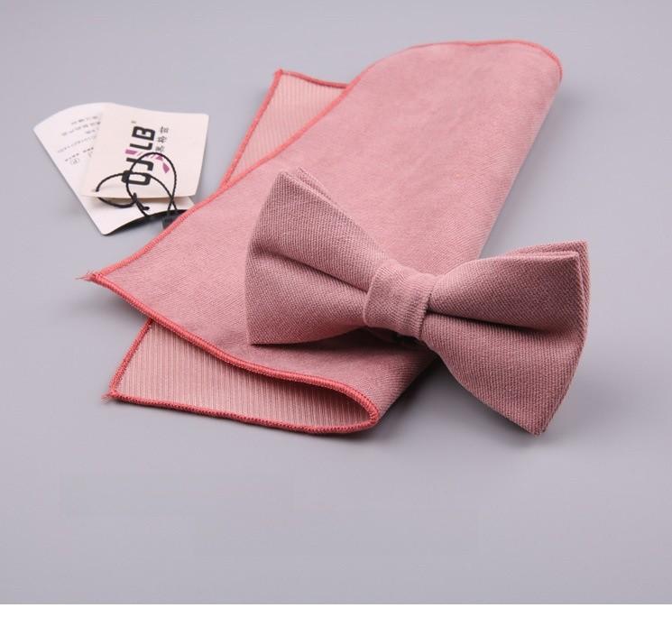 Cotton Bow Tie Set For Men Women Elegant Formal Accessories Gift For Adults