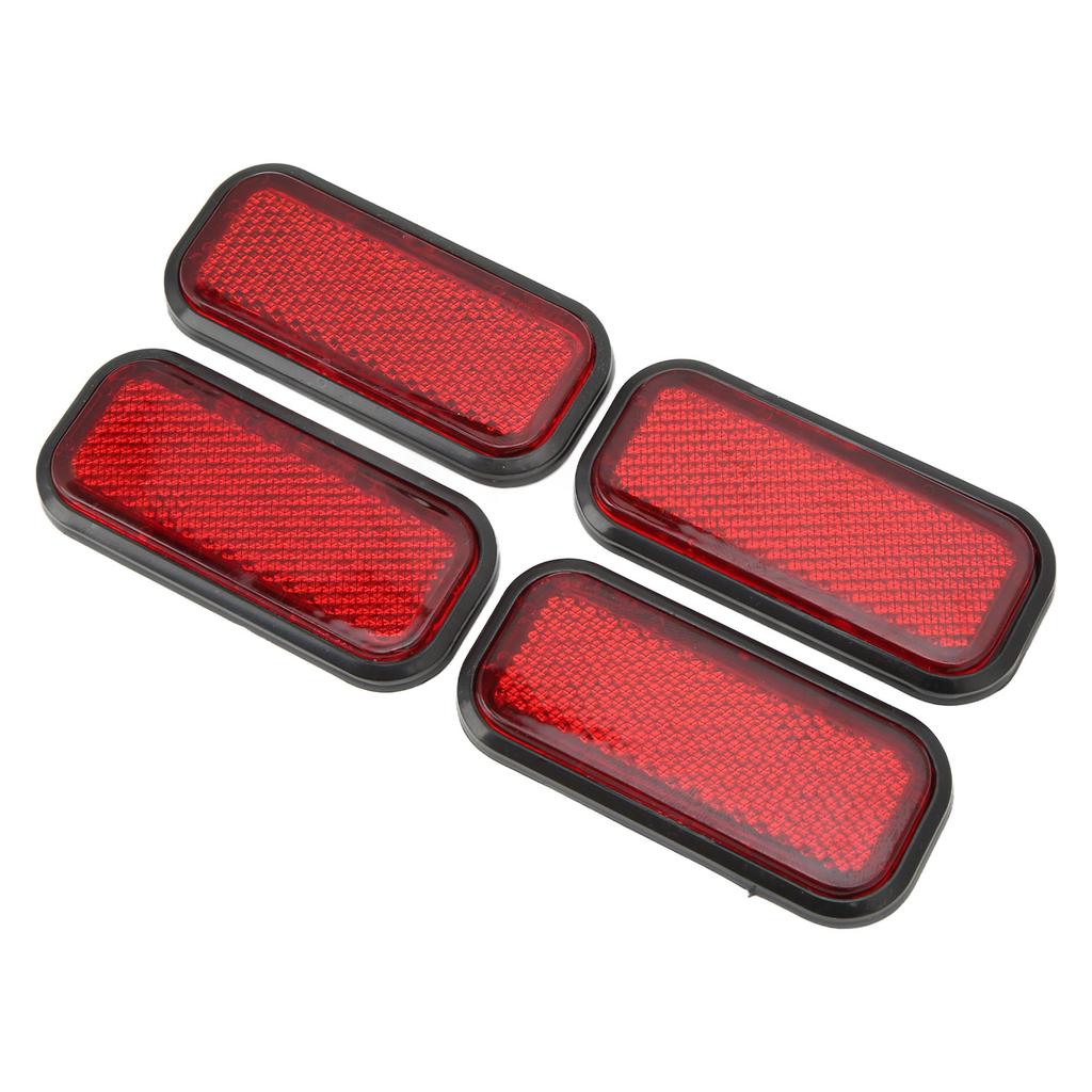 4 ks Obdélníkový reflektor   Reflexní samolepka ABS   pro Auto Motocykl