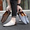 Men's Loafers Leather Shoes Slip On Casual Moccasins Breathable Male Boat Shoes Fashion Business Flats