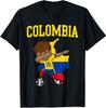 Football Soccer Lover Dabbing Colombia Design T-Shirt