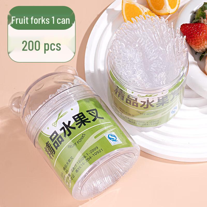 

Disposable Transparent Plastic Fruit Forks