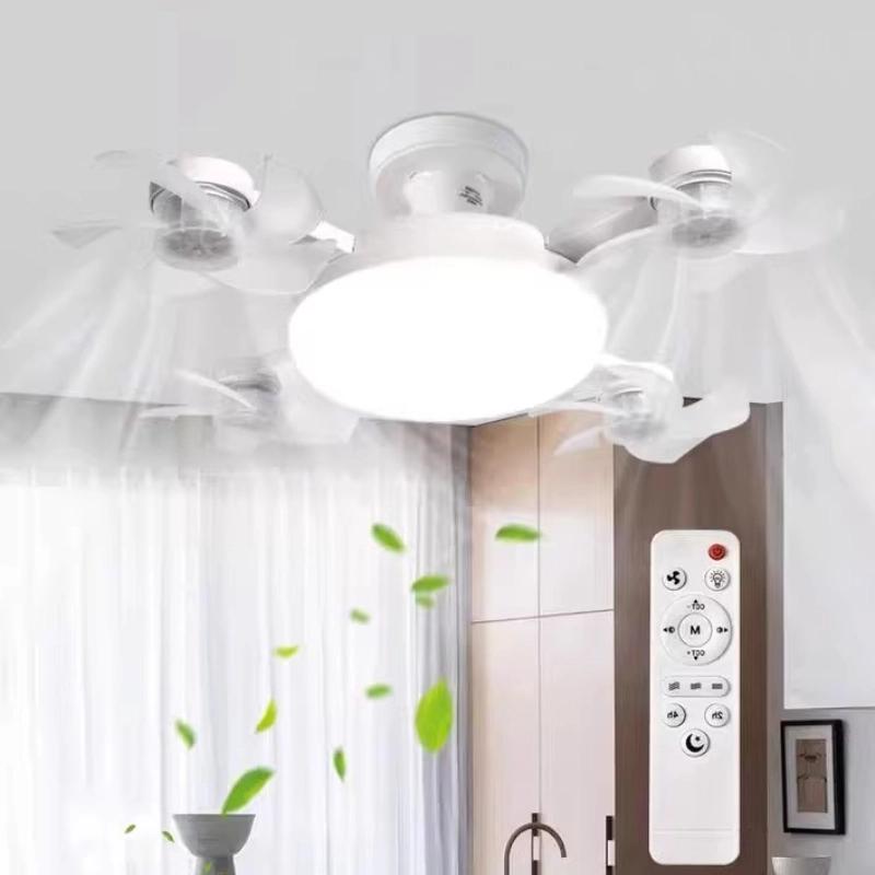 Creative Drone Ceiling Lamp Electric Fan With Light Remote Control E27 Simple Quiet Restaurant Fans For Bedroom Home Decor Light