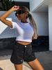 2024 Summer Street Fashion Women's Embellished Denim Shorts