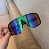 Men Oversized Fashion Outdoor Sports Sunglasses Durable AC Lens, PC Frame, Graduated Lens, Unisex, Sports Eyeglasses