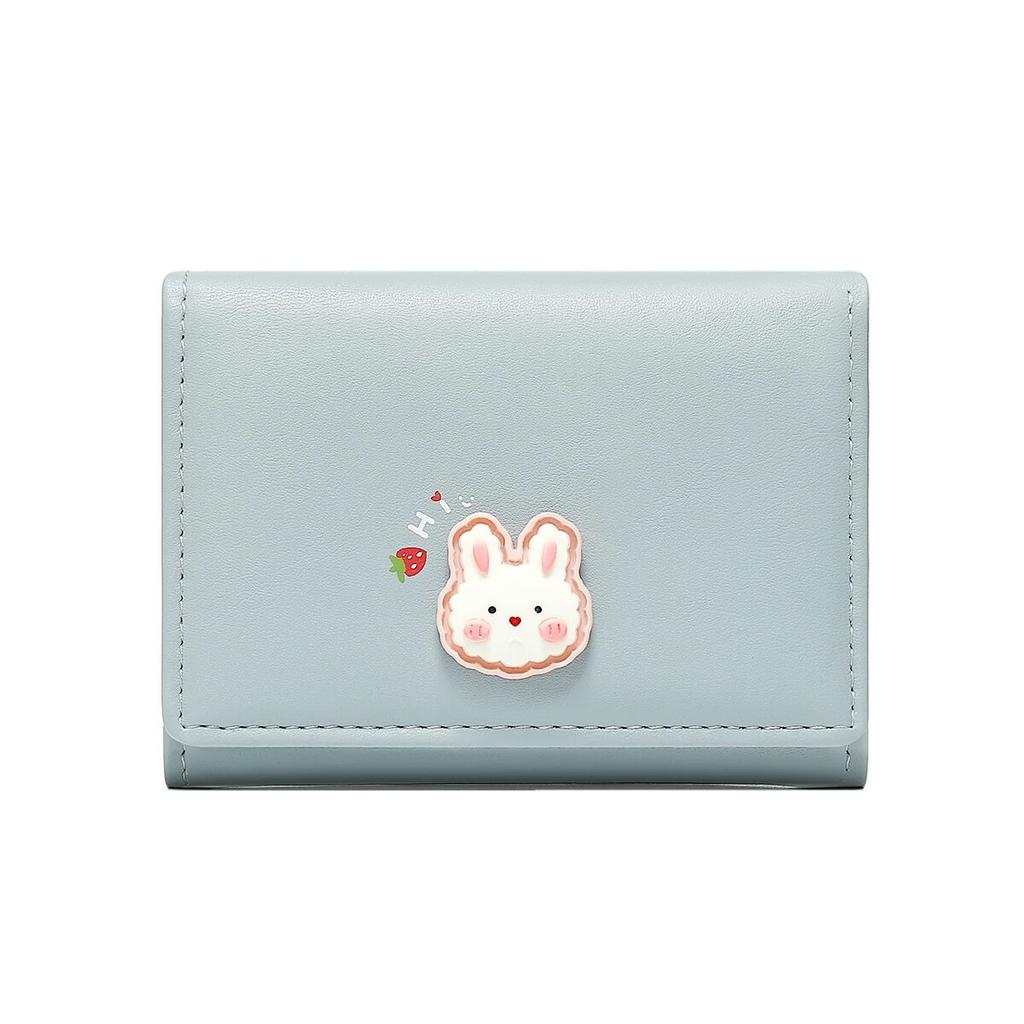 Dívčí peněženky na mince Roztomilé králičí peněženky pro ženy Malý zip Dívčí pouzdro na kreditní karty pro dospívající Kožená peněženka na mince Dámská peněženka