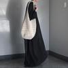 Women V-neck 3/4 Sleeve Cotton Dress Summer Loose Casual Kaftan Long Dress