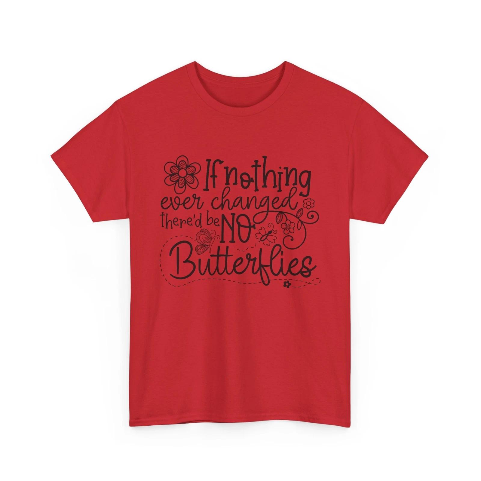 

Butterflies & Flowers T-Shirt | Spring Beauty Nature Tee | No butterflies Shirt S