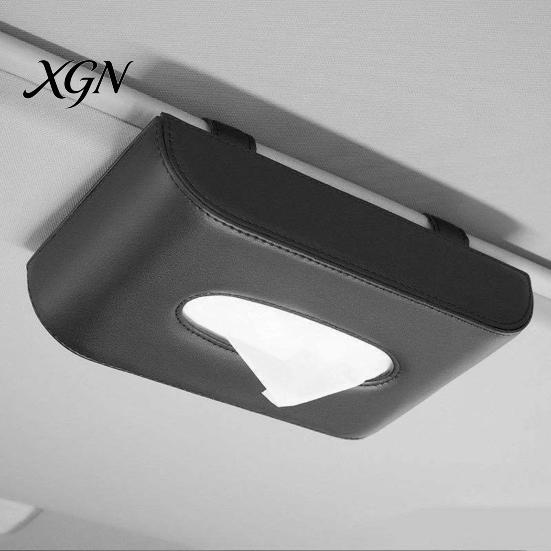 No Jam Tissue Box for Car Box, Sun Visor Type Block Hanging Container, Towel Napkin Holder, Holder Paper Rack Organizer, Stable Dispenser Auto Vehicle