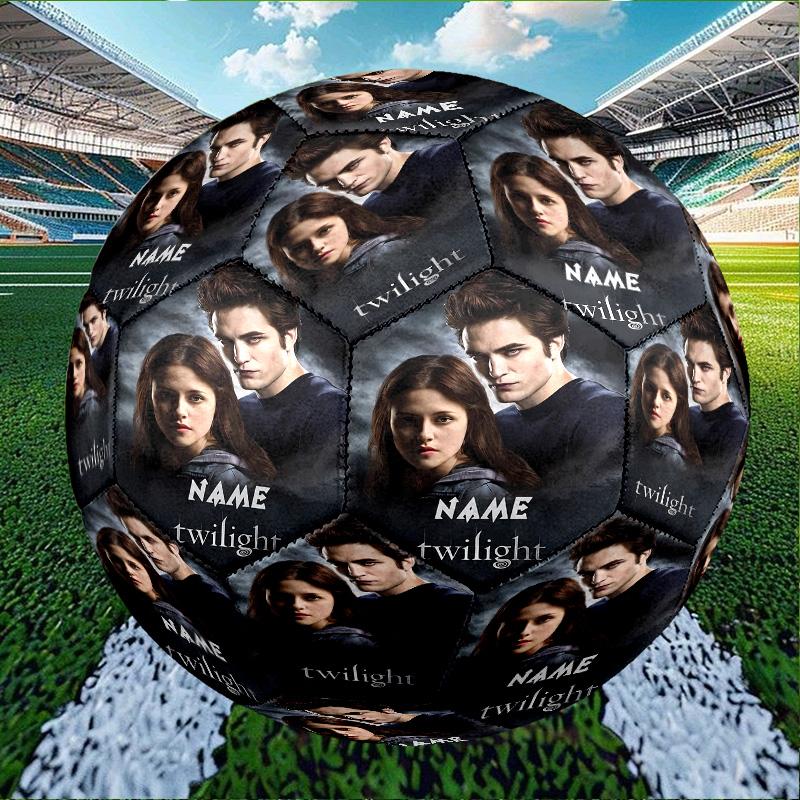 Custom Name Personalized Twilight Print Size 5 Soccer Ball Training & Match Football, for Team, Kicking, Gift for Football
