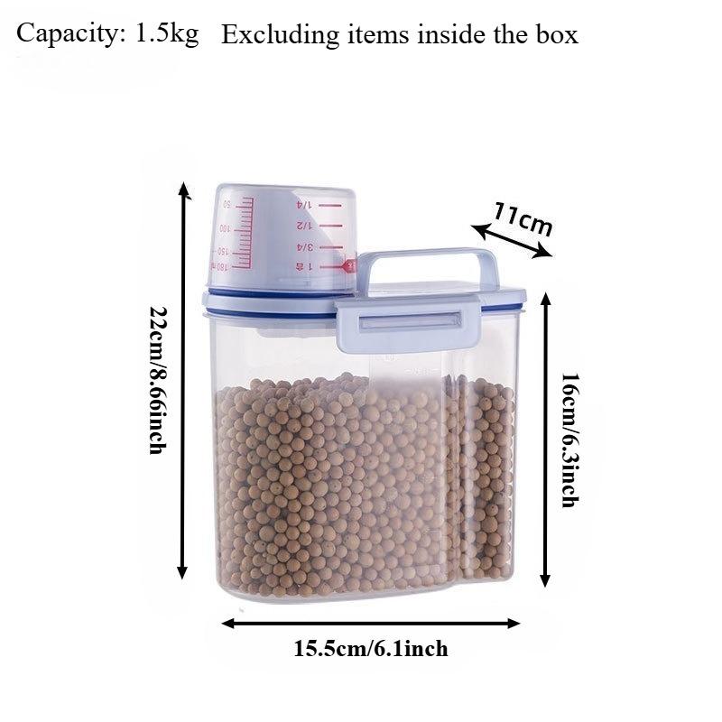 Premium Pet Food Storage Container with Airtight Seal - Durable, Large Capacity, Easy Clean & Stylish Design for Dogs & Cats