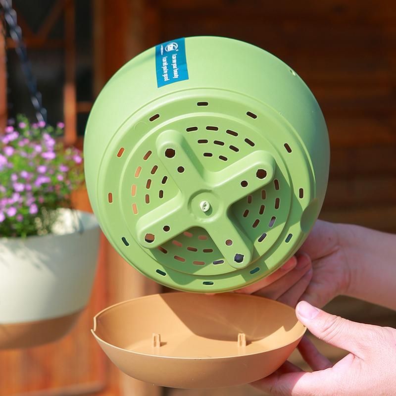 Bazin automat de aspirare a apei Coș suspendat cu lanț dublu Ghiveci de interior pentru plantare verde